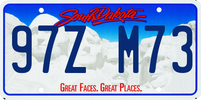SD license plate 97ZM73