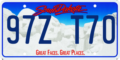 SD license plate 97ZT70