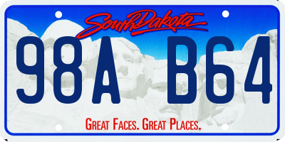 SD license plate 98AB64