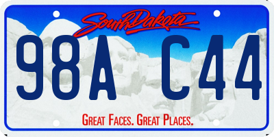 SD license plate 98AC44