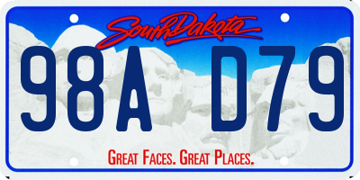 SD license plate 98AD79