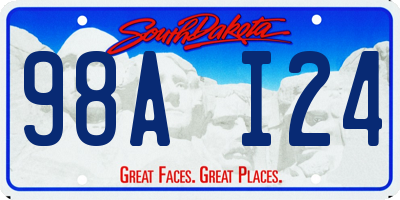 SD license plate 98AI24