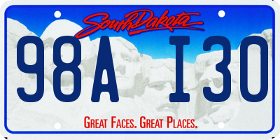 SD license plate 98AI30