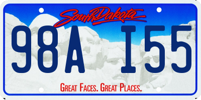 SD license plate 98AI55