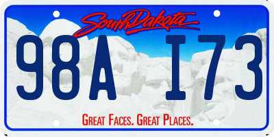 SD license plate 98AI73