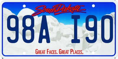 SD license plate 98AI90