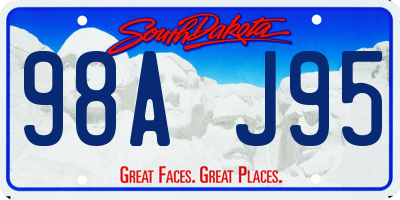 SD license plate 98AJ95