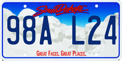 SD license plate 98AL24