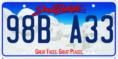 SD license plate 98BA33