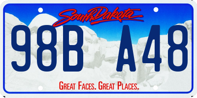 SD license plate 98BA48