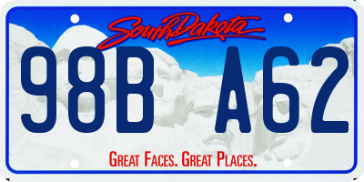 SD license plate 98BA62