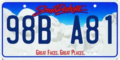 SD license plate 98BA81