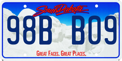 SD license plate 98BB09