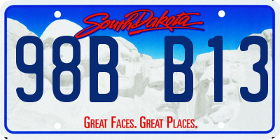 SD license plate 98BB13