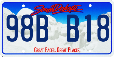 SD license plate 98BB18