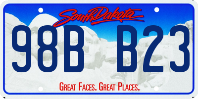 SD license plate 98BB23