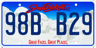 SD license plate 98BB29