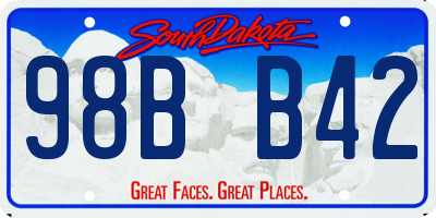 SD license plate 98BB42