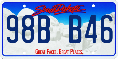 SD license plate 98BB46