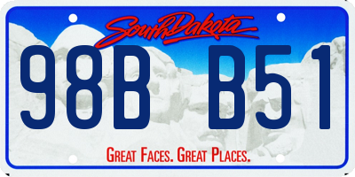 SD license plate 98BB51