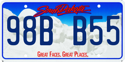 SD license plate 98BB55