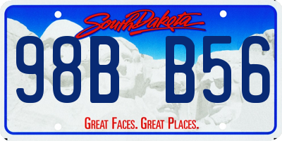 SD license plate 98BB56