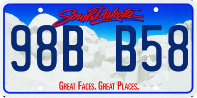 SD license plate 98BB58