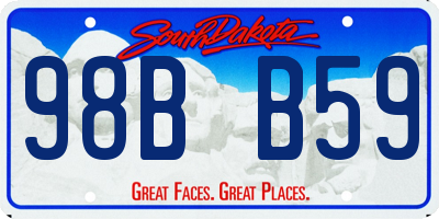 SD license plate 98BB59