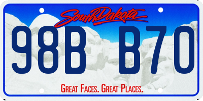 SD license plate 98BB70