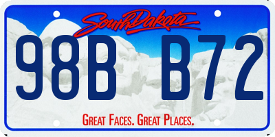 SD license plate 98BB72