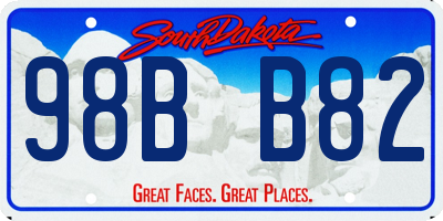 SD license plate 98BB82