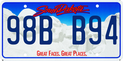 SD license plate 98BB94