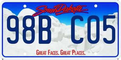SD license plate 98BC05