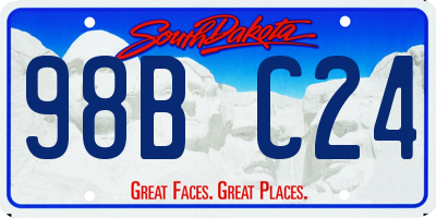 SD license plate 98BC24