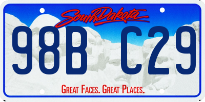 SD license plate 98BC29