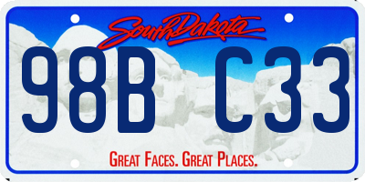 SD license plate 98BC33