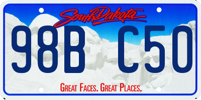 SD license plate 98BC50