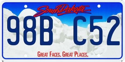 SD license plate 98BC52