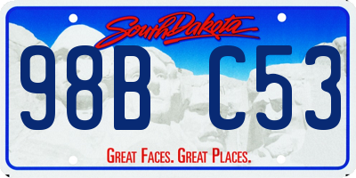 SD license plate 98BC53