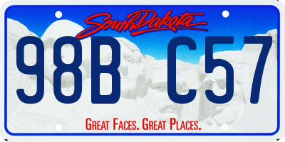 SD license plate 98BC57