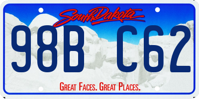 SD license plate 98BC62
