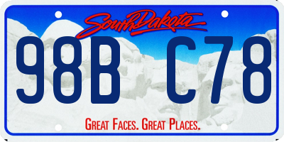 SD license plate 98BC78