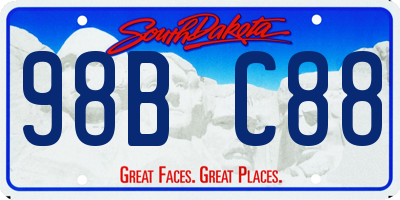 SD license plate 98BC88