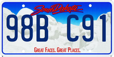 SD license plate 98BC91