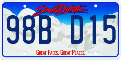 SD license plate 98BD15