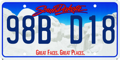 SD license plate 98BD18