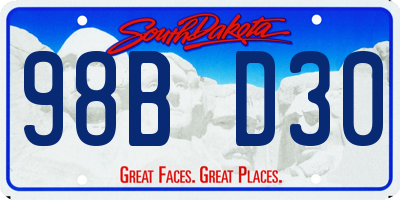 SD license plate 98BD30