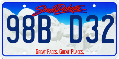 SD license plate 98BD32