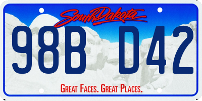 SD license plate 98BD42