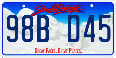 SD license plate 98BD45